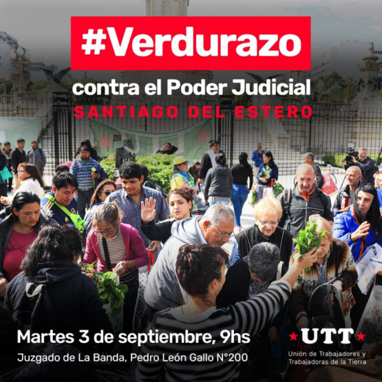 UN VERDURAZO CONTRA EL PODER JUDICIAL EN LA BANDA OCASIONA UN CAOS VEHICULAR